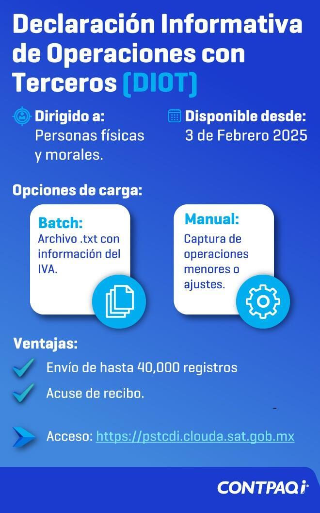 Nueva plataforma para presentar la DIOT
